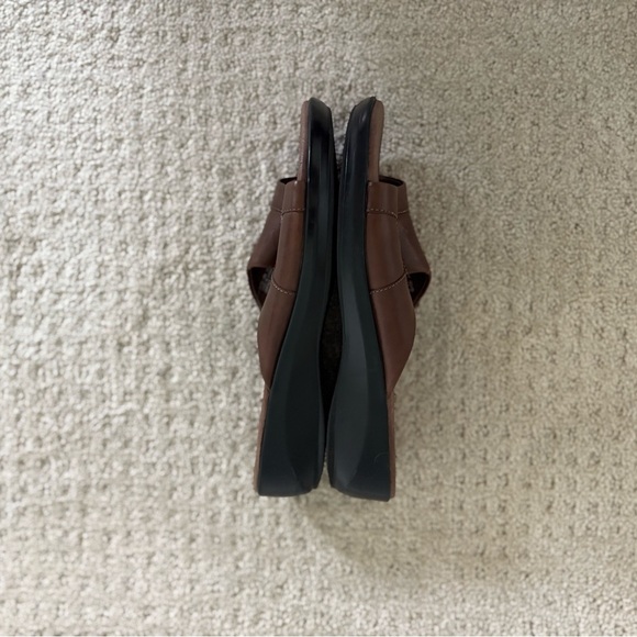 Clarks Boho Leather Floral Platform Sandals Size 10 - Picture 5 of 7